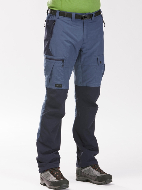 

FORCLAZ By Decathlon Men Blue Mountain Trekking Heavy-Duty Trousers