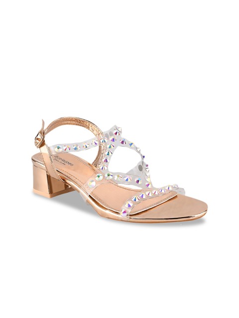 

Stelatoes Women Champagne Woven Design Sandals