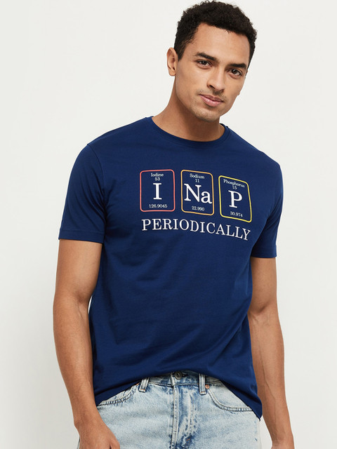 

max Men Blue T-shirt