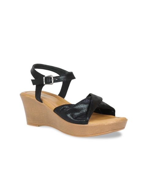 

Inc 5 Women Black Solid Sandals