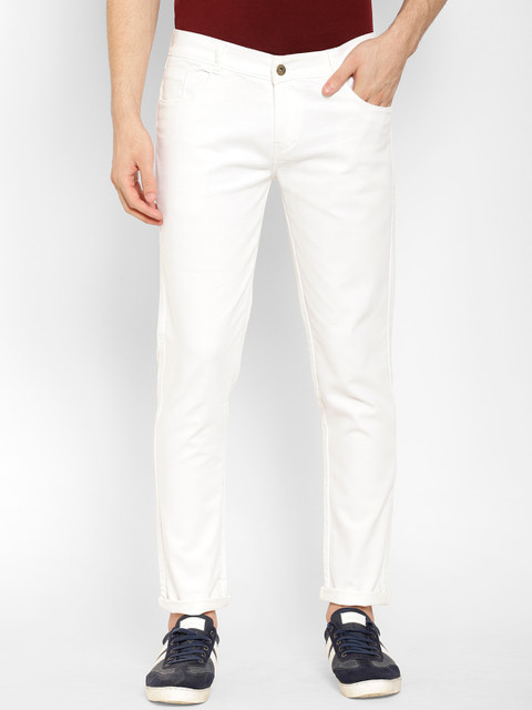 

cape canary Men White Slim Fit Mid-Rise Clean Look Jeans