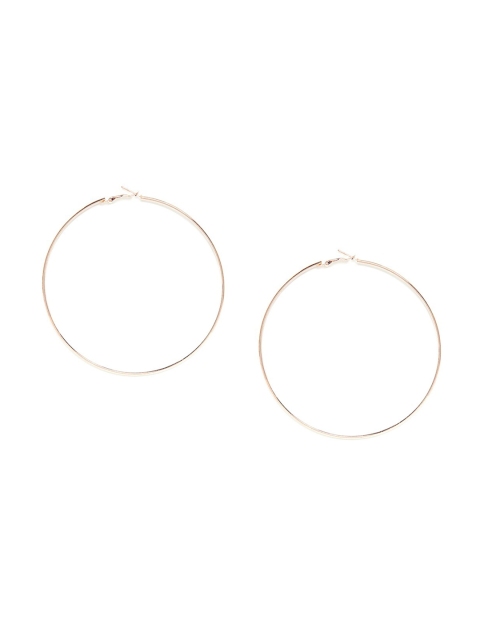 

ZeroKaata Gold-Plated Circular Hoop Earrings