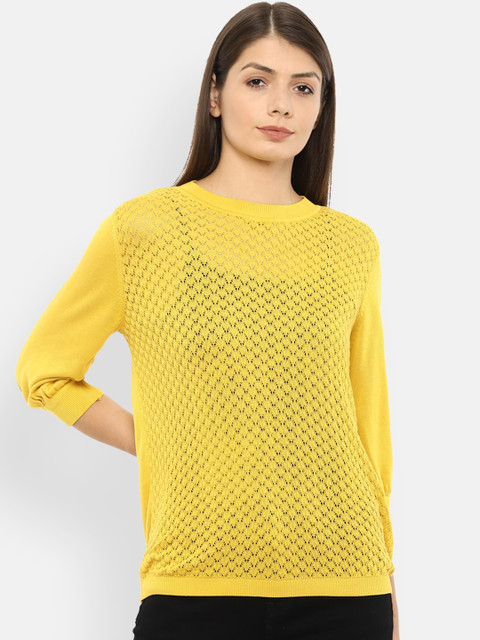 

Van Heusen Woman Yellow Regular Top