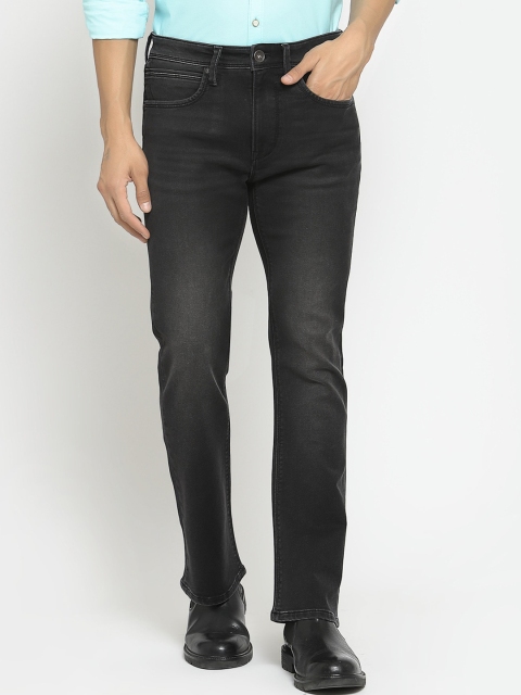

Pepe Jeans Men Black Straight Fit Mid-Rise Jeans