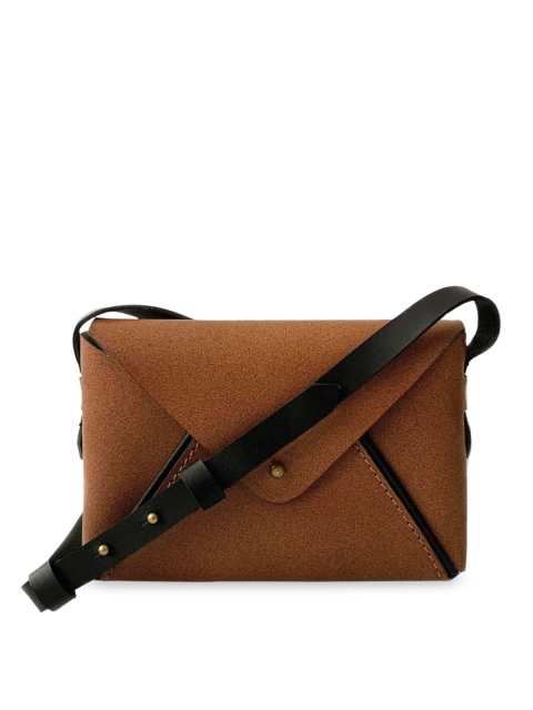 

NAPPADORI Envelope Sling Bag Tan Leather for Women