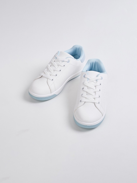 

Fame Forever by Lifestyle Girls Navy Blue & White Perforations Casual Sneakers