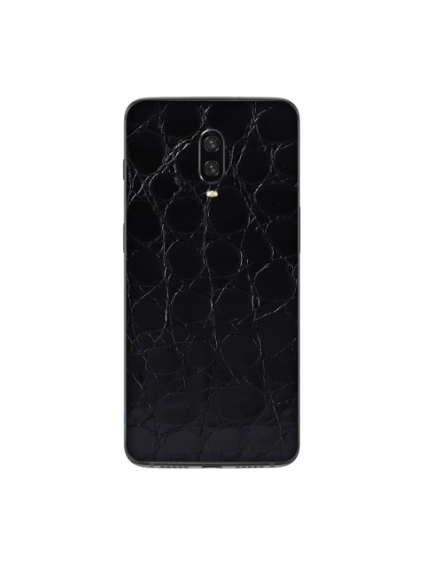 

Trendy Skins Black Croc Pattern OnePlus 6T Phone Skin