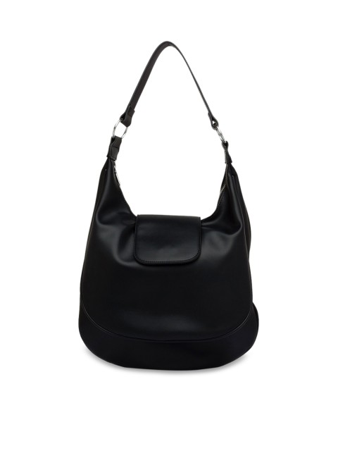 

Sole To Soul Black Solid Hobo Bag
