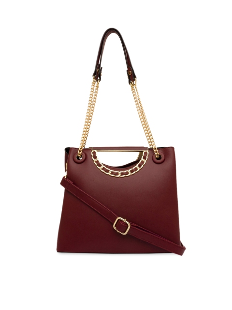 

Sole To Soul Maroon Solid Shoulder Bag