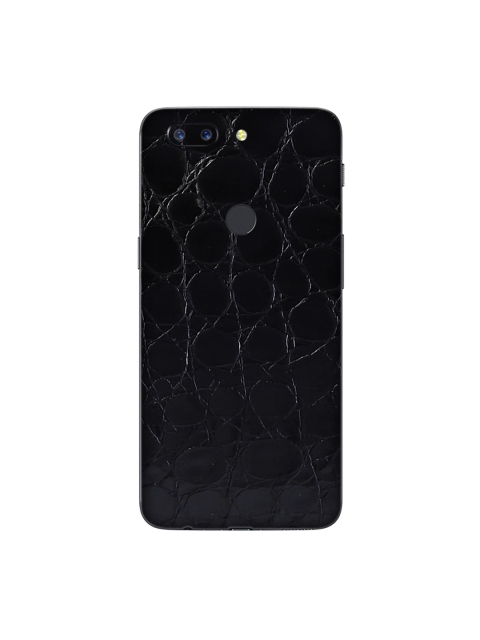 

Trendy Skins Black Croc Pattern OnePlus 5T Mobile Skin