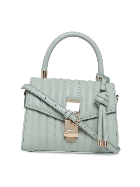 

ALDO Green Solid Handheld Bag