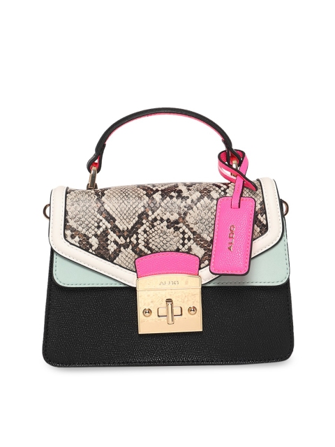 

ALDO Black Embellished Satchel