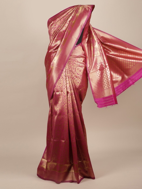 

Pothys Magenta Woven Design Saree