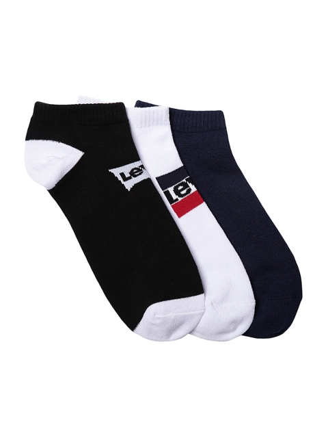 

Levis Men Pack Of 3 Assorted Ankle-Length Socks