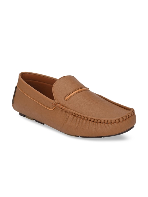 

Mast & Harbour Men Tan Textured Loafers