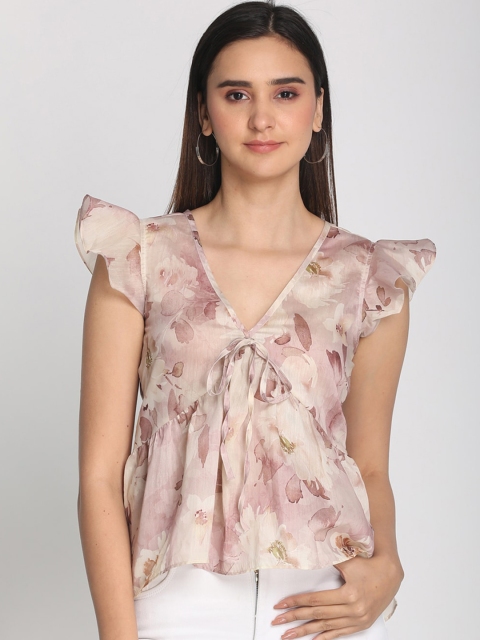 

PReT me Off White Printed Empire Top