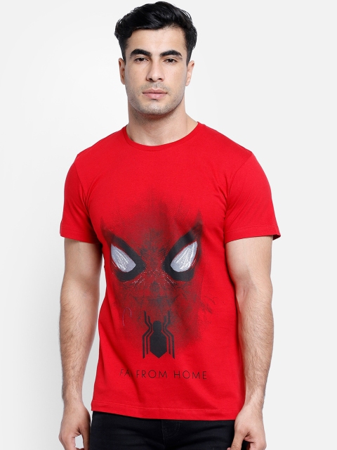 

Free Authority Men Red Spiderman Printed Round Neck Cotton Pure Cotton T-shirt
