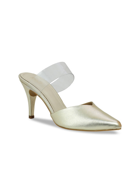 

Inc 5 Women Gold-Toned Solid Pumps