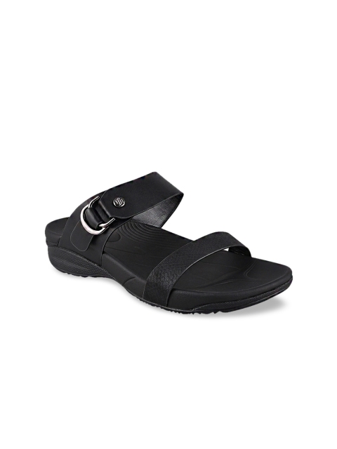 

Stelatoes Women Black Textured Sandals