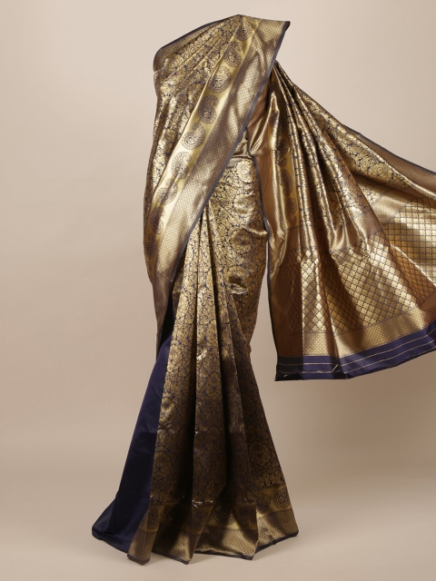 

Pothys Navy Blue Woven Design Saree
