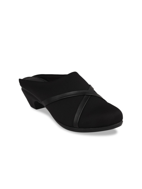 

pelle albero Women Black Solid Mules