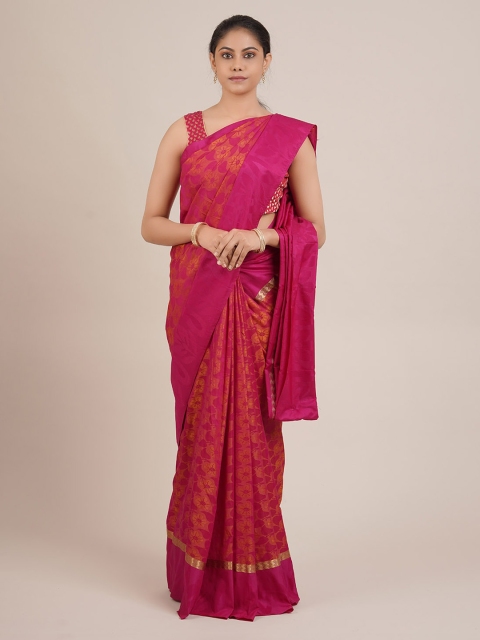 

Pothys Magenta Printed Art Silk Saree