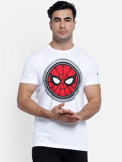 

Free Authority Men White Spiderman Printed Round Neck Cotton Pure Cotton T-shirt