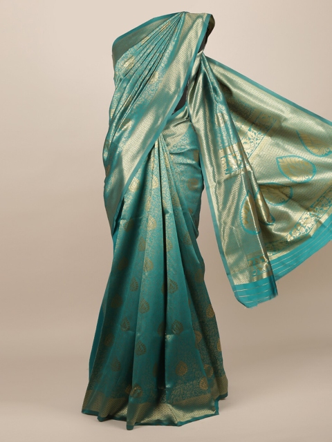

Pothys Green Woven Design Jute Silk Saree
