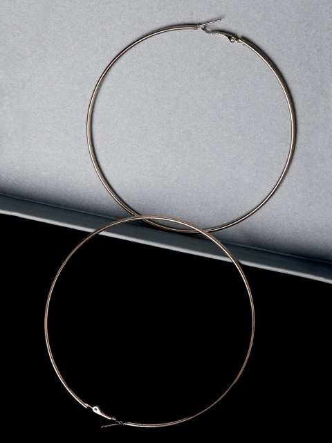 

ZeroKaata Gold-Plated Handcrafted Circular Hoop Earrings