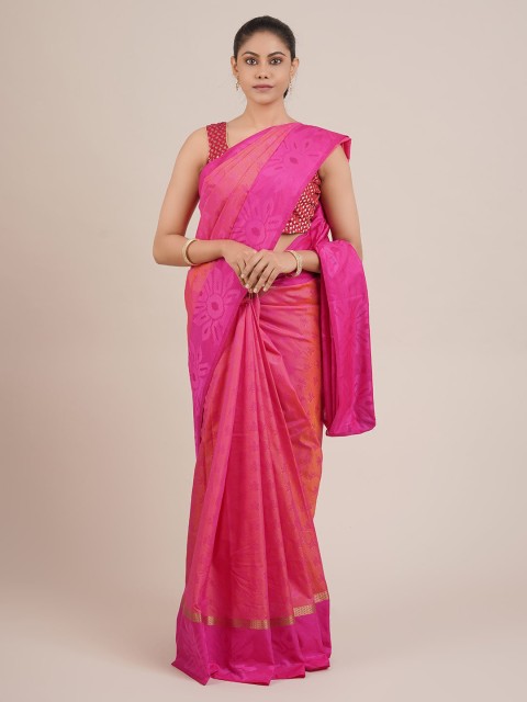 

Pothys Pink Woven Design Art Silk Saree