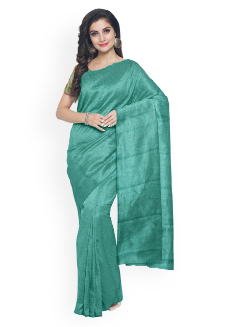 

Kalamandir Sea Green Woven Design Silk Blend Saree