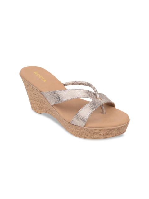 

Rocia Women Metallic-Toned Solid Sandals