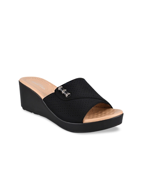 

Stelatoes Women Black Solid Wedges