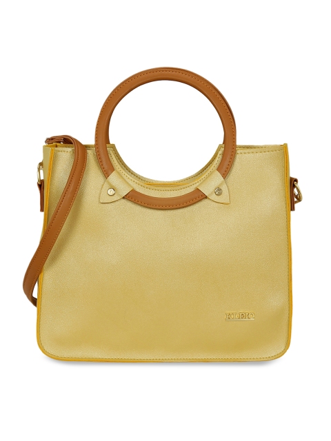 

KLEIO Yellow Solid Handheld Bag