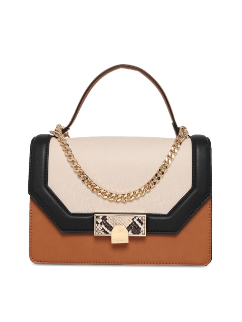 

ALDO Brown Colourblocked Satchel
