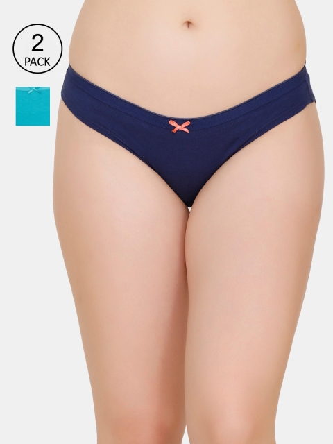 

Zivame Women Pack of 2 Assorted Anti-Microbial Bikini Briefs ZI2426