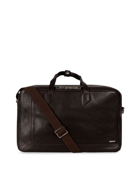 Hidesign Brown Solid Handheld Bag