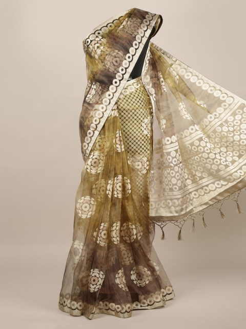 

Pothys Green Woven Design Tissue Saree
