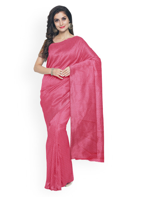 

Kalamandir Pink Woven Design Silk Blend Saree