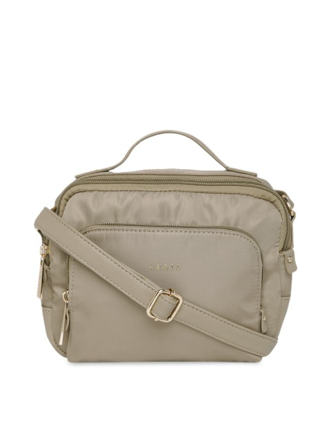 

CERIZ Taupe Solid Sling Bag