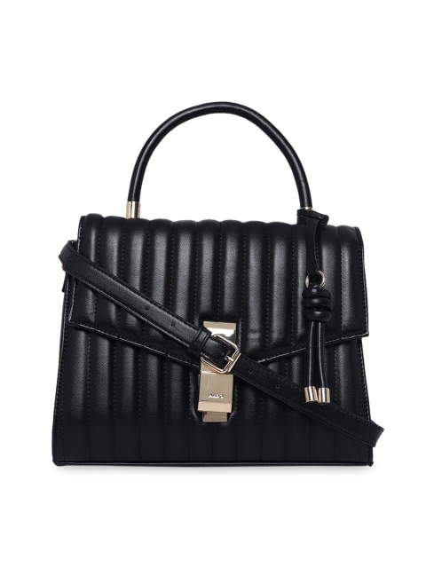 

ALDO Black Striped Satchel