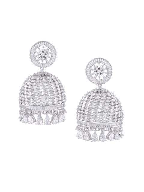 

Saraf RS Jewellery White Contemporary Drop Earrings