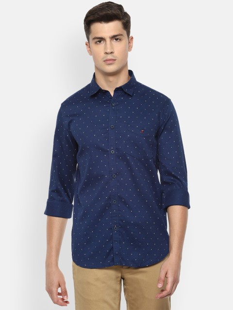 

Louis Philippe Sport Men Navy Blue Slim Fit Printed Casual Shirt
