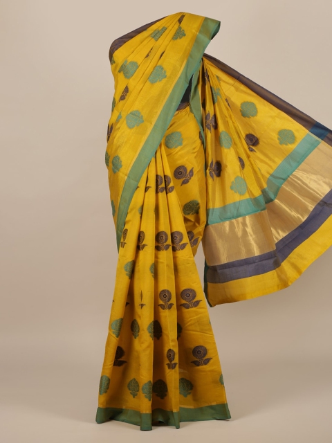 

Pothys Yellow Woven Design Saree