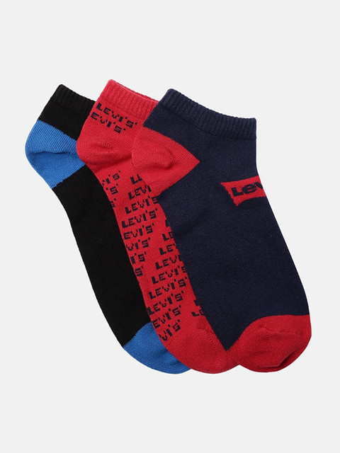 

Levis Men Pack Of 3 Assorted Ankle-Length Socks