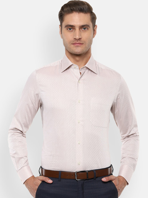 

Louis Philippe Men Beige Regular Fit Printed Casual Shirt