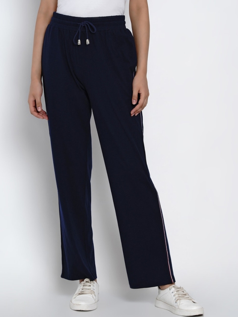 

Texco Women Navy Blue Regular Fit Solid Regular Trousers