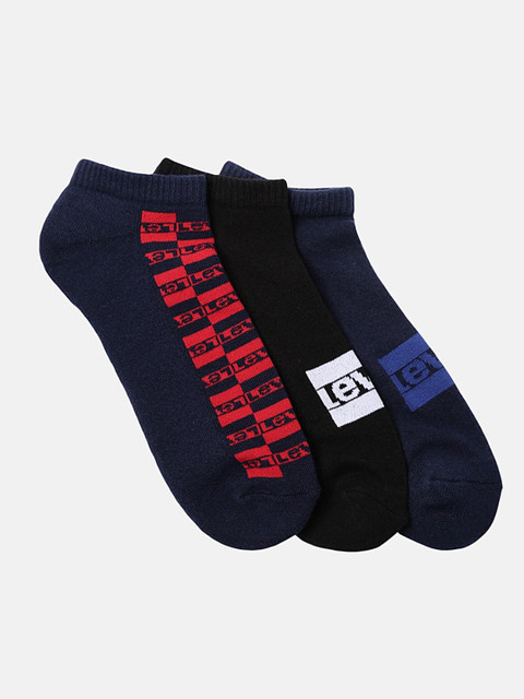

Levis Men Pack Of 3 Assorted Ankle-Length Socks