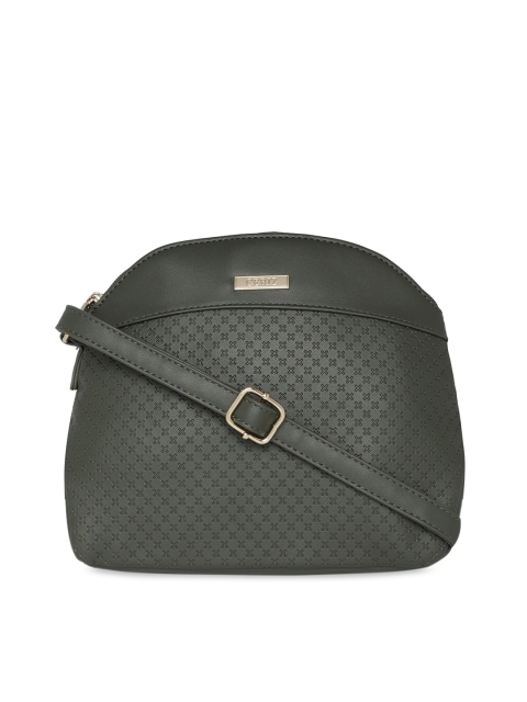 

CERIZ Olive Green Textured Sling Bag