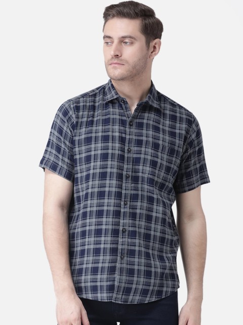

Zeal Men Blue Regular Fit Checked Casual Shirt